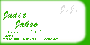 judit jakso business card